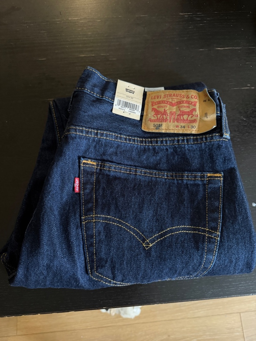 Levi's Men's Dark Blue Straight Leg Jeans